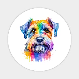 Cesky Terrier Watercolor Portrait Magnet